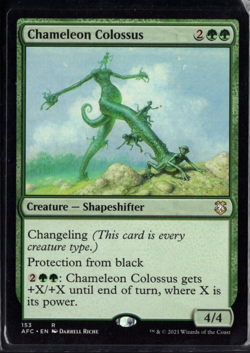 Chameleon Colossus 153 Rare Non Foil AFC Forgotten Realms Magic TCG NM - Image 1