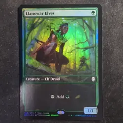 Llanowar Elves - Foil Open House Promo - Dominaria (MTG) - Image 1