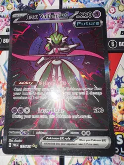 🔥 👀 Pokemon Prismatic Evolutions Iron Valiant EX SIR 157/131 PSA 10 contender! - Image 1
