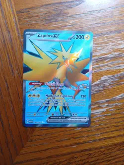 Pokemon Zapdos 192/165 Full art holo (SV:151 English) Pre-Owned NM - Image 1