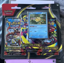Pokemon TCG: Mega Evolutions 3 Pack Blister - Psyduck - New & Sealed - Image 1