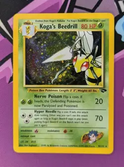 Koga's Beedrill 9/132 Gym Challenge Holo Wizards Of The Coast- Pokemon TCG - Image 1
