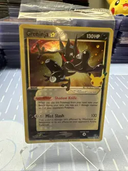 Pokemon Greninja Gold Star SEALED SWSH144 Holo Celebrations NM/MT - Image 1