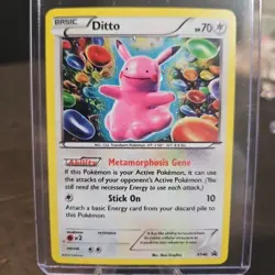 Pokemon TCG - 2015 XY Black Star Promo Ditto #XY40 Rare Holo LP - Image 1