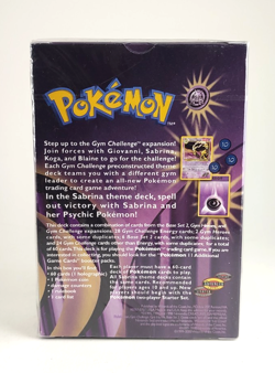 Vintage Pokemon Gym Challenge Sabrina Theme Deck Factory Sealed w/ Sealing Error - Image 2