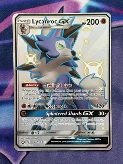 Pokemon Lycanroc GX SV67/SV94 Sun & Moon Hidden Fates Shiny Vault Near Mint - Image 1