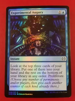 1x Experimental Augury | FOIL | Phyrexia: All Will Be One | MTG Magic Cards - Image 1