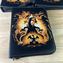 Charizard Pokemon Binder Album Collection 400 Card Holder/ 50 Pages Lot Of 3 - Image 2