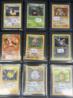 Pokemon Card Collection Vintage Binder Loaded, Used To Vend, Collectr Value Pic - Image 2