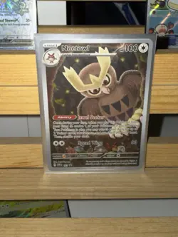 Pokemon TCG Noctowl #141 Promo Card Stellar Crown ETB, Near Mint/Mint (NM/MT) - Image 1