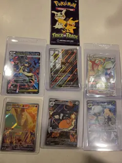 Pokemon 6 Card Lot Illustration rare and pack - Image 1