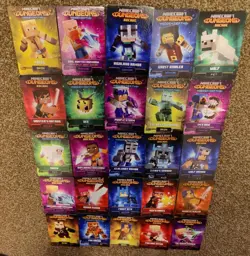 Minecraft Dungeon Arcade Game Trading Cards Lot Of 26 All Different. - Image 1