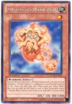 3 x Yu-Gi-Oh Card - STOR-EN016 - DVERG OF THE NORDIC ALFAR (rare) - NM - Image 1