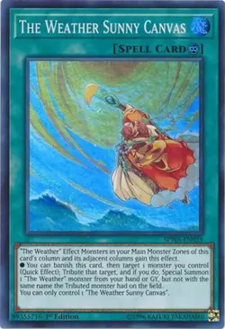3 x Yu-Gi-Oh Card - SPWA-EN039 - THE WEATHER SUNNY CANVAS (super rare) -NM/Mint - Image 1