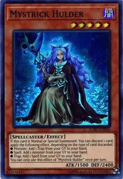 3 x Yu-Gi-Oh Card - SOFU-EN026 - MYSTRICK HULDER (super rare holo) - NM/Mint - Image 1