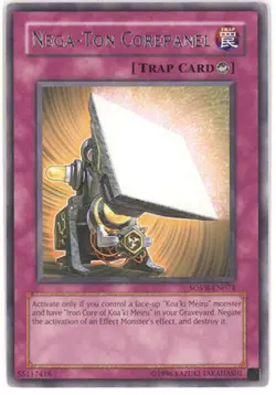3 x Yu-Gi-Oh Card - SOVR-EN074 - NEGA-TON COREPANEL (rare) - NM - Image 1
