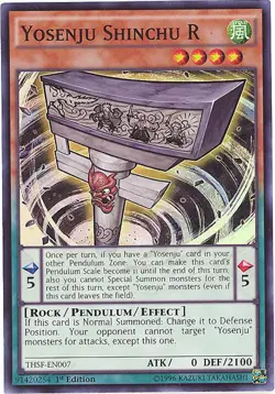 3 x Yu-Gi-Oh Card - THSF-EN007 - YOSENJU SHINCHU R (super rare holo) - NM/M - Image 1