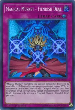 3 x Yu-Gi-Oh Card - SPWA-EN027 - MAGICAL MUSKET - FIENDISH DEAL (super rare) NM - Image 1