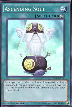 3 x Yu-Gi-Oh Card - THSF-EN054 - ASCENDING SOUL (super rare holo) - NM/M - Image 1