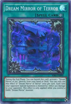 3 x Yu-Gi-Oh Card - RIRA-EN090 - DREAM MIRROR OF TERROR (super rare holo) - NM/M - Image 1