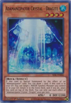 3 x Yu-Gi-Oh Card - SESL-EN006 - ADAMANCIPATOR CRYSTAL - DRAGITE (super) - NM/M - Image 1