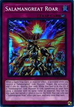 3 x Yu-Gi-Oh Card - SDSB-EN033 - SALAMANGREAT ROAR (super rare holo) - NM/Mint - Image 1