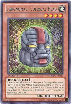 3 x Yu-Gi-Oh Card - REDU-EN010 - CHRONOMALY COLOSSAL HEAD (rare) - NM/M - Image 1