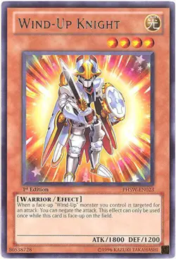 3 x Yu-Gi-Oh Card - PHSW-EN023 - WIND-UP KNIGHT (rare) - NM - Image 1