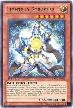 3 x Yu-Gi-Oh Card - GAOV-EN032 - LIGHTRAY SORCERER (rare) - NM/M - Image 1