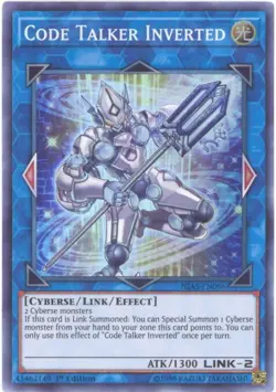 3 x Yu-Gi-Oh Card - IGAS-EN096 - CODE TALKER INVERTED (super rare holo) - NM/M - Image 1