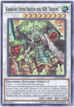 3 x Yu-Gi-Oh Card - IGAS-EN043 - KARAKURI SUPER SHOGUN MDL 00N BUREIBU - NM/M - Image 1
