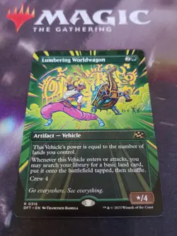 Mtg. Lumbering Worldwagon. Borderless. Aetherdrift. Pack Fresh - Image 1