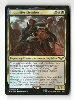 Inquisitor Eisenhorn (Surge Foil) Universes Beyond: Warhammer 40,000 #127 Rare - Image 1