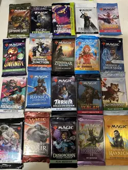 Magic the gathering 20 assorted ￼collector draft and set packs - Image 1