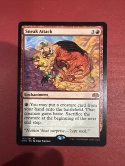 Sneak Attack Mtg Dominaria Remastered Nm Near Mint - Image 1