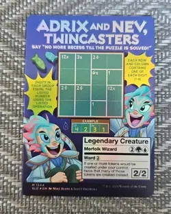 MTG English Adrix and Nev, Twincasters NM Foil Secret Lair - Image 2