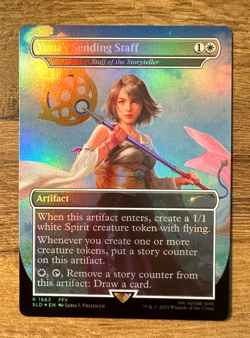 Magic MTG Final Fantasy Yuna's Sending Staff #1863 Secret Liar *FOIL* Rare - Image 1