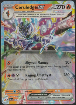 Ceruledge ex 036/191 - Surging Sparks - Double Rare - Pokemon TCG - Image 1