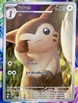 Furret 168/159 - SV09 Journey Together - Pokemon TCG - Illustration Rare - NM - Image 1