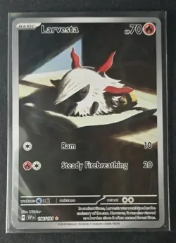 Larvesta 196/191 Sv08: Surging Sparks Holo Near Mint NM Pokemon Card English - Image 1