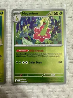 Pokemon Mega Evolution - 3 Stage Set - Meganium Bayleef Chikorita 010/132 NM - Image 2