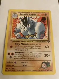 Pokemon Gym Challenge Giovanni's Machoke 42/132 LP - Image 1