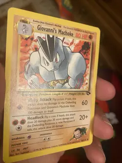 Pokemon Gym Challenge Giovanni's Machoke 42/132 LP - Image 3