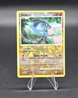 2008 Pokemon TCG Riolu POP Series 8 16/17 Cracked Ice Holo - Image 2