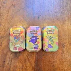 Pokemon booster trading game TCG scarlet & violet 151 new sealed mini tin X3 ✅ - Image 1
