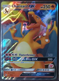 Pokemon TCG Charizard GX Battle Academy Stamp (009/068) Rare Hidden Fates NM - Image 1