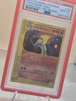 2001 Pokemon Japanese Expedition Typhlosion Holo 1st Edition #106/128 PSA 10 - Image 2
