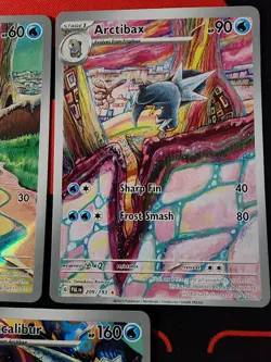 Pokemon Paldea Evolved Lot of 3 Illustration Rares - Frigibax, Arctibax,... - Image 3