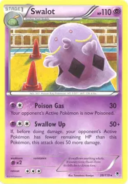 3 x Pokemon Card - XY Phantom Forces 38/119 - SWALOT (rare) - NM/M - Image 1