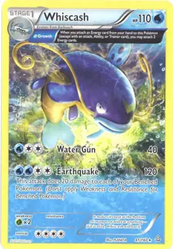 3 x Pokemon Card - XY Primal Clash 41/160 - WHISCASH (rare) - NM/M - Image 1